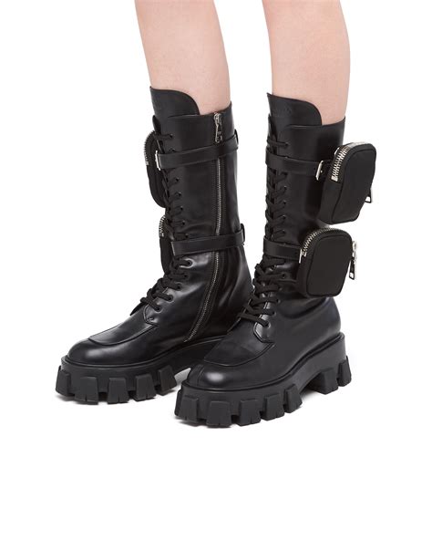 prada short monolith boots|prada monolith boots review.